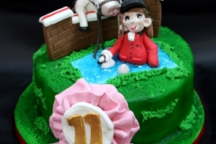 horsejumping Birthday Cake