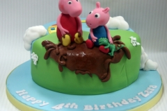 Zara - Peppa and George Birthday Cake