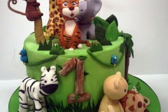 Wild One - Jungle Birthday Cake