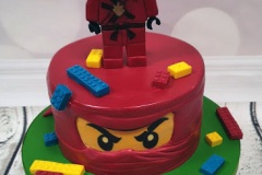 Ciaran - Red Ninjago Birthday Cake