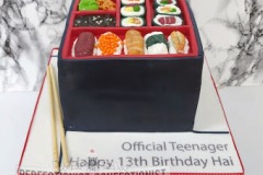 Hai - Sushi Bento Box Birthday Cake