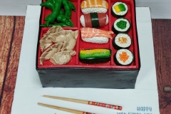 Zach - Sushi Bento Box Birthday Cake