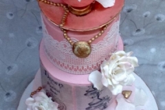 Alice in Wonderland Christening Cake