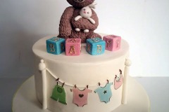 Teddy bear Baby shower cake