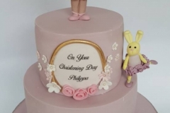 Philippa - Ballerina Bear Christening Cake