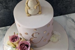 Ella - Bunny and Blooms Christening Cake