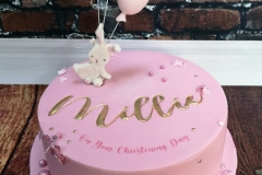Millie - Bunny & Balloon Christening Cake