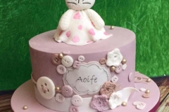 Aoife - Bunny and Buttons Christening Cake