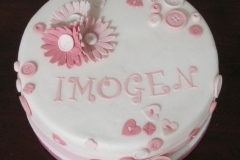 Imogen - Daisies Christening Cake