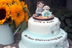 Josh and Kyle  - Christening Cake