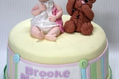 Brooke - Bear and Baby Christening Cake