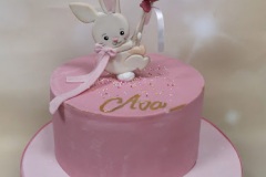 Ava - Bunny and Balloons Christening Cake