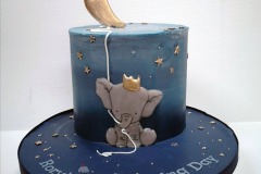 Rory - Moon Balloon Christening Cake