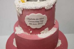 Charlotte & Chloe - Christening Cake / Babyshower Cake