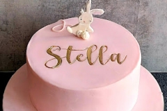 Stella - Baby Bunny Christening Cake