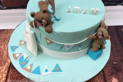 Adam - Teddy Bear Christening Cake