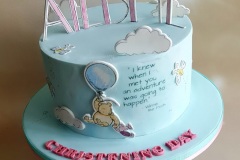 Ailbhe - Winnie the Pooh Christening Cake