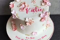 Katie - Floral Communion Cake