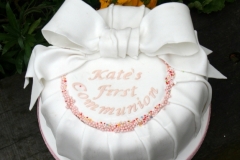 Katie - Bow Communion Cake