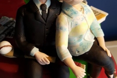 50th wedding anniversary cake topper couple