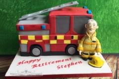 Stephen - Fire Engine Retirement Cake