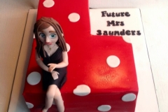 The Future Mrs Saunders - Hen Night Cake