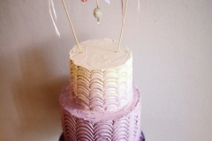 Grainne and Paul - Ombre Wedding Cake