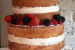 Claire and Colm - Naked Wedding Cake