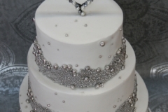 Grainne and Brendan - Bling wedding cake