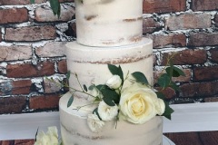 Emily & Claire - Semi Naked Wedding Cake